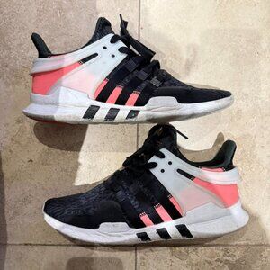 Adidas EQT support adv 91-16 men’s size 10 black white grey pink athletic shoes